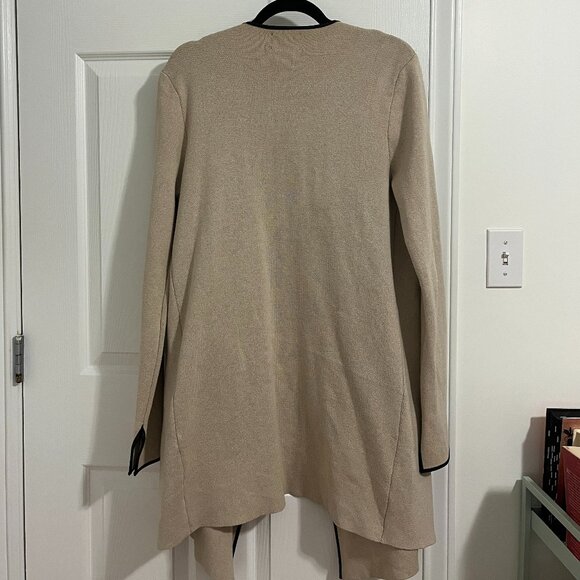Zara Knit - Beige Flowy Cardigan - Size Large - Picture 3 of 3
